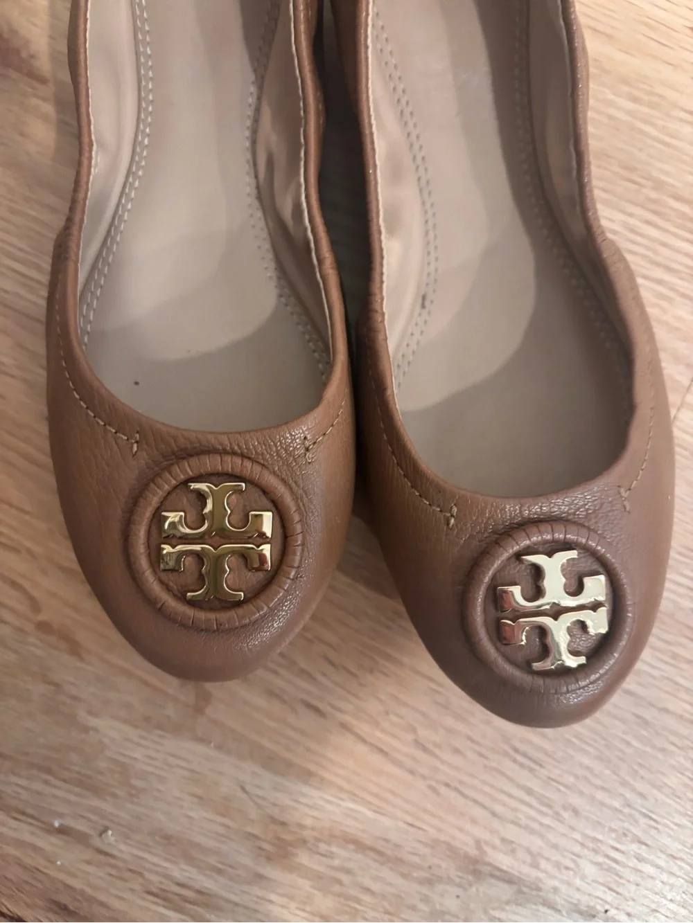 Tory Burch brown leather Ballet Flats size US 7